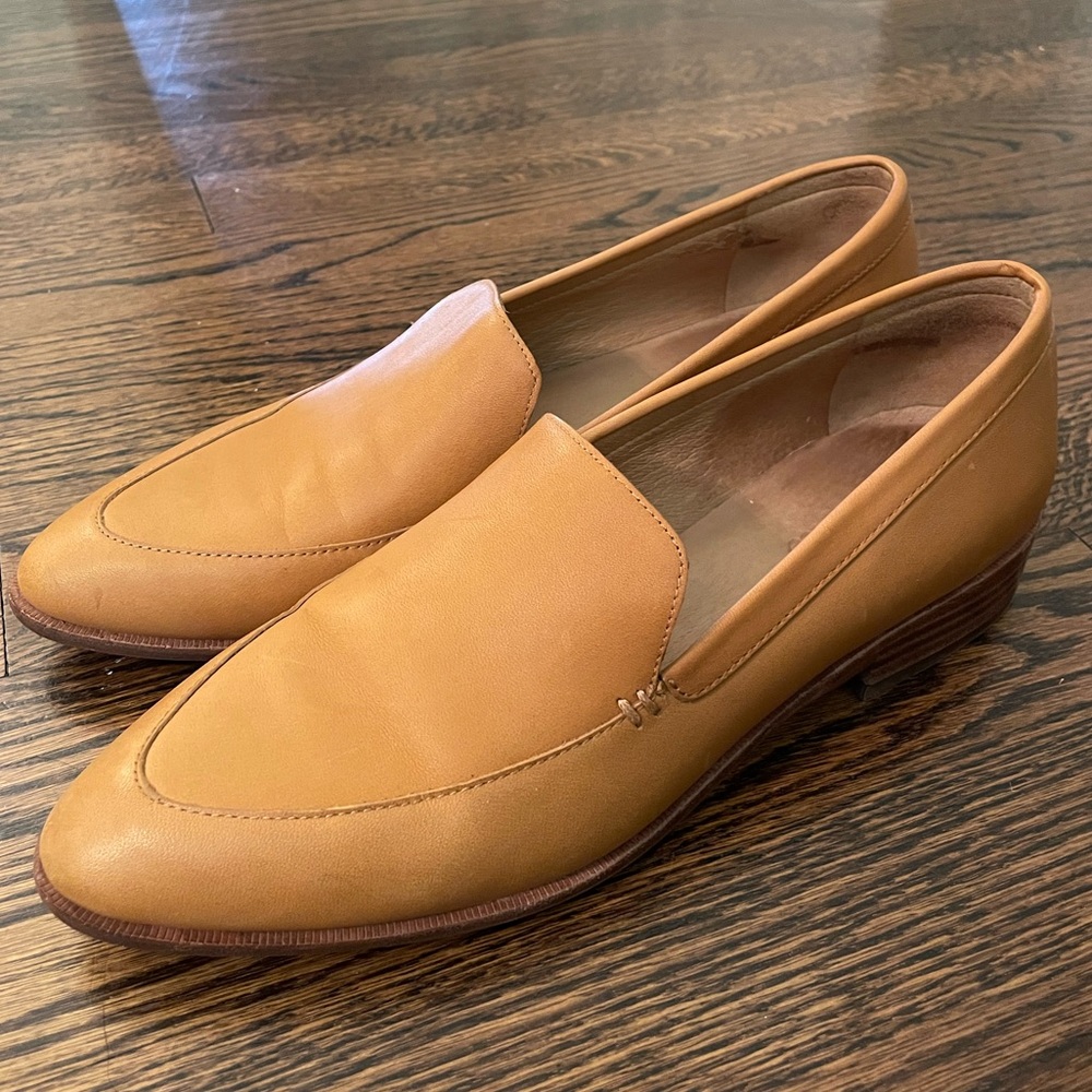 Madewell Tan Leather Loafers Size 9